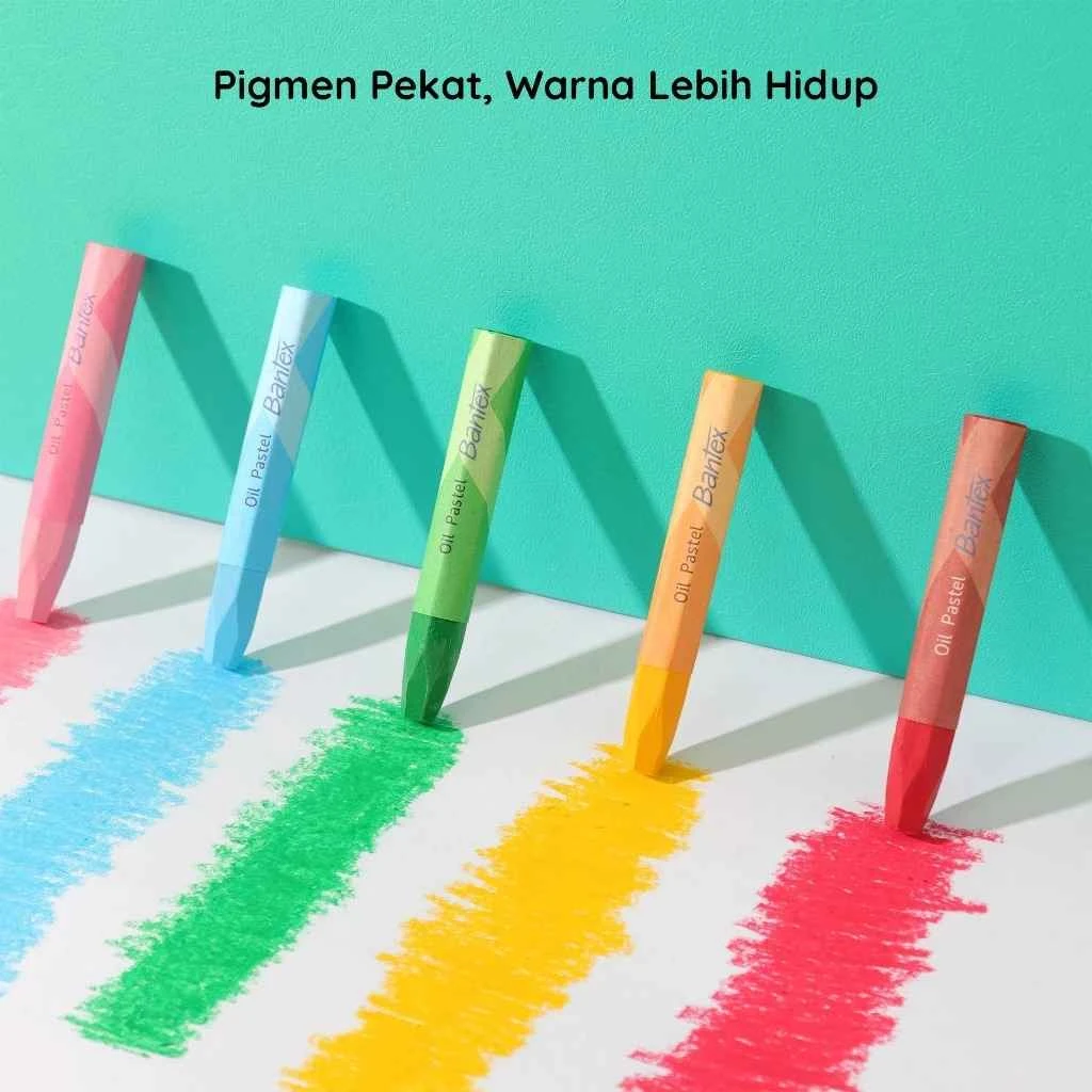 Oil Pastel Bantex BK3010 48 Colour Crayon Non Toxic Krayon 48 Warna